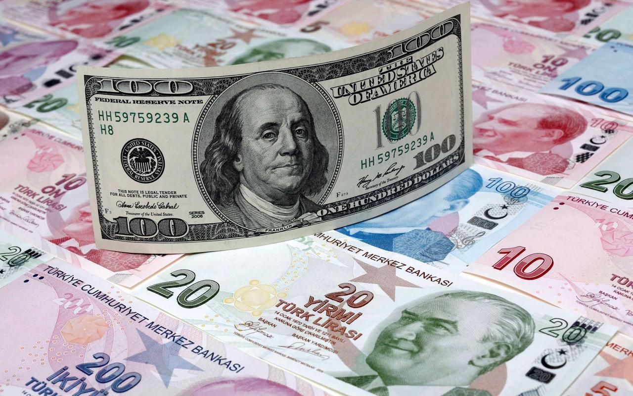Курс обмена турецкой лиры к доллару резко упал